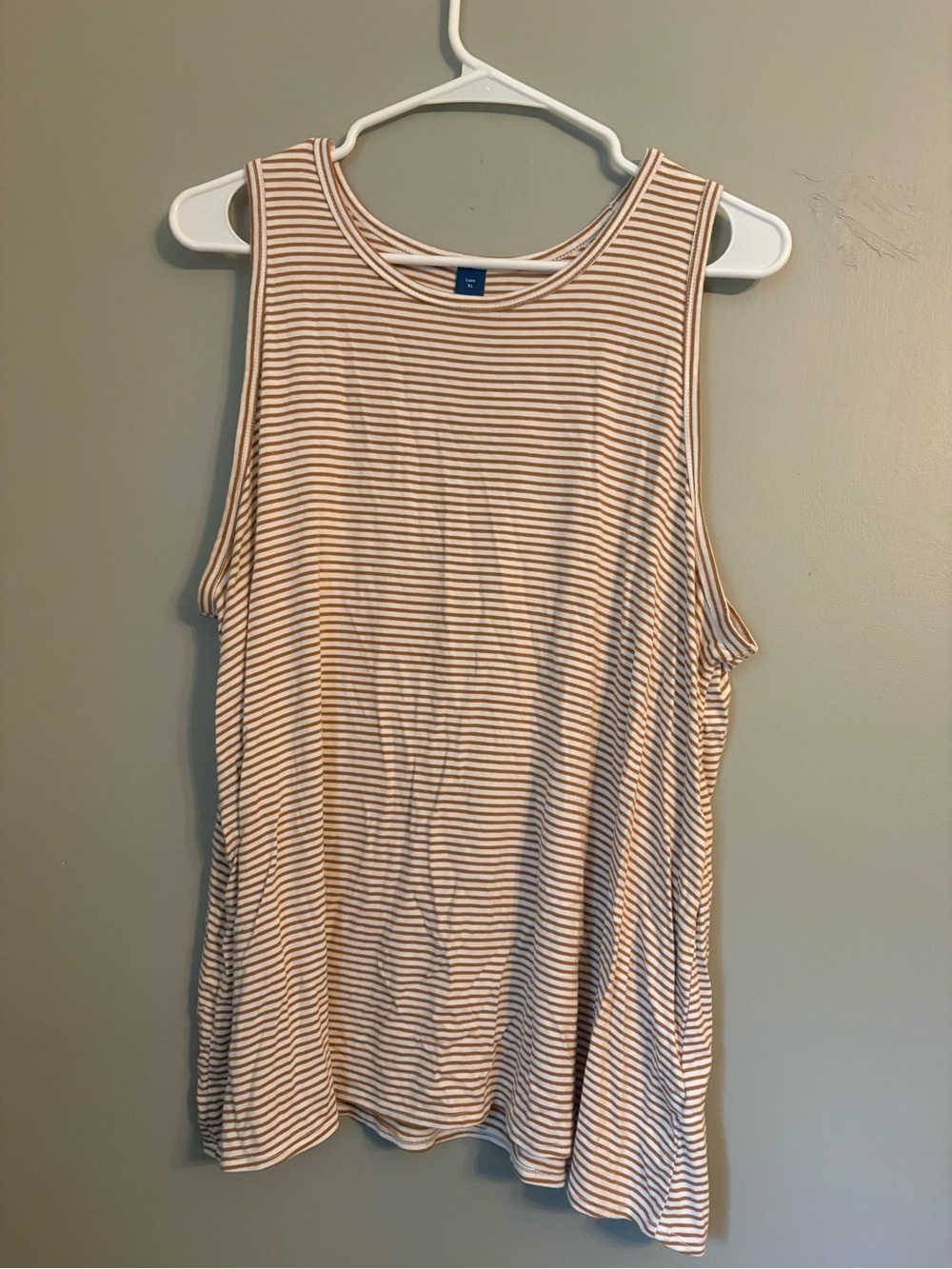 Old Navy Striped Tank Top - Cream and Tan